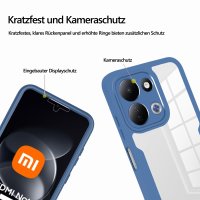 360° Grad Hülle für Xiaomi Redmi Note 17 Pro 5G Handyhülle Integriertem Displayschutz Blau