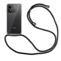Handykette für Xiaomi Redmi Note 17 (4G / 5G) Hülle mit Band Case Handyhülle mit Kette in Schwarz