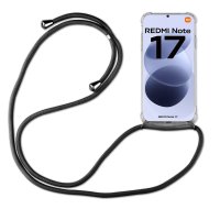 Handykette für Xiaomi Redmi Note 17 (4G / 5G) Hülle mit Band Case Handyhülle mit Kette in Schwarz