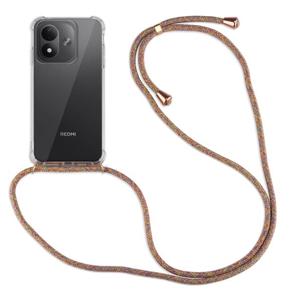 Handykette für Xiaomi Redmi Note 17 (4G / 5G) Hülle mit Band Case Handyhülle mit Kette in Rainbow