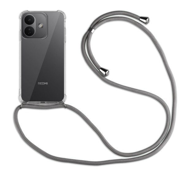 Handykette für Xiaomi Redmi Note 17 Pro 5G Hülle mit Band Case Handyhülle mit Kette in Grau