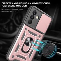 Outdoor Panzer Hülle für Samsung Galaxy A18 A17 A26 mit Kameraschutz Ringhalter Rosegold