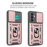 Outdoor Panzer Hülle für Samsung Galaxy A18 A17 A26 mit Kameraschutz Ringhalter Rosegold