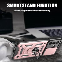 Outdoor Panzer Hülle für Samsung Galaxy A18 A17 A26 mit Kameraschutz Ringhalter Rosegold