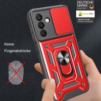 Outdoor Panzer Hülle für Samsung Galaxy A18 A17 A26 mit Kameraschutz Ringhalter Rot