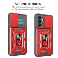 Outdoor Panzer Hülle für Samsung Galaxy A18 A17 A26 mit Kameraschutz Ringhalter Rot