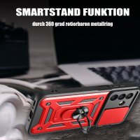 Outdoor Panzer Hülle für Samsung Galaxy A18 A17 A26 mit Kameraschutz Ringhalter Rot
