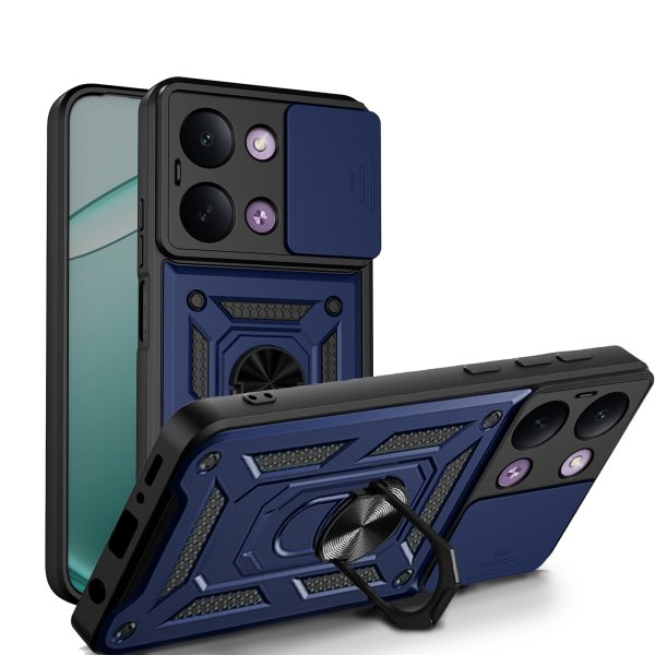 Outdoor Hülle für Xiaomi Redmi 17C Handyhülle Kameraschutz Ringhalter Blau