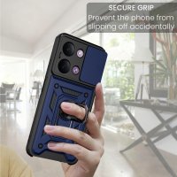 Outdoor Hülle für Xiaomi Redmi 17C Handyhülle Kameraschutz Ringhalter Blau