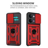 Outdoor Hülle für Xiaomi Redmi 17C Handyhülle Kameraschutz Ringhalter Rot