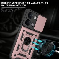Outdoor Hülle für Xiaomi Redmi 17C Handyhülle Kameraschutz Ringhalter Rosegold