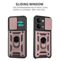 Outdoor Hülle für Xiaomi Redmi 17C Handyhülle Kameraschutz Ringhalter Rosegold