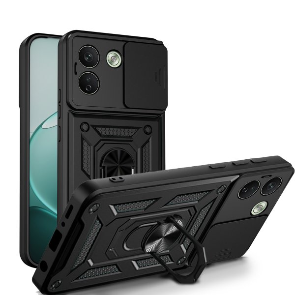 Outdoor Hülle für Xiaomi Redmi Note 17 Pro Max 5G Handyhülle Kameraschutz Ringhalter Schwarz