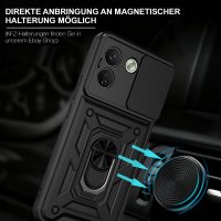 Outdoor Hülle für Xiaomi Redmi Note 17 Pro Max 5G Handyhülle Kameraschutz Ringhalter Schwarz