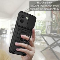 Outdoor Hülle für Xiaomi Redmi Note 17 Pro Max 5G Handyhülle Kameraschutz Ringhalter Schwarz