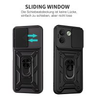 Outdoor Hülle für Xiaomi Redmi Note 17 Pro Max 5G Handyhülle Kameraschutz Ringhalter Schwarz