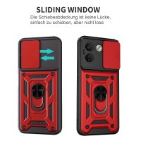 Outdoor Hülle für Xiaomi Redmi Note 17 Pro Max 5G Handyhülle Kameraschutz Ringhalter Rot