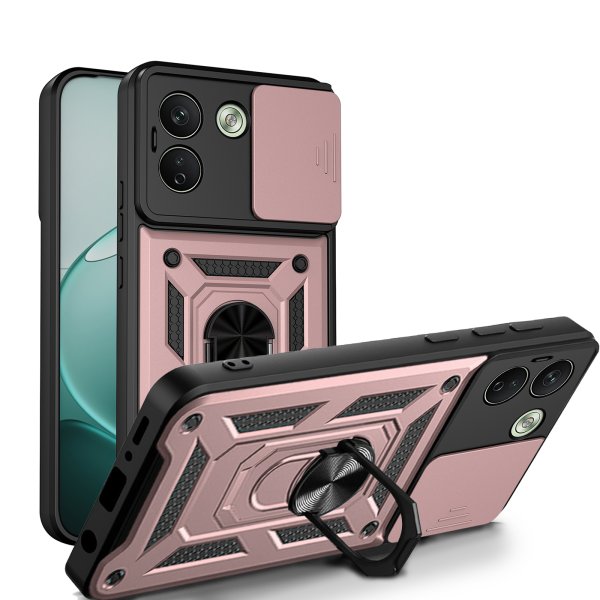 Outdoor Hülle für Xiaomi Redmi Note 17 Pro Max 5G Handyhülle Kameraschutz Ringhalter Rosegold