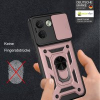 Outdoor Hülle für Xiaomi Redmi Note 17 Pro Max 5G Handyhülle Kameraschutz Ringhalter Rosegold